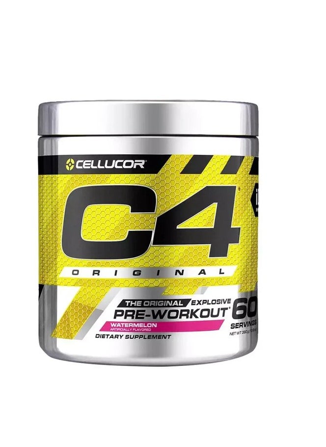 C4  Cellucor C4 Cellucor Original Pre Workout Powder Watermelon 60 Servings Packaging May Vary  - Image 1