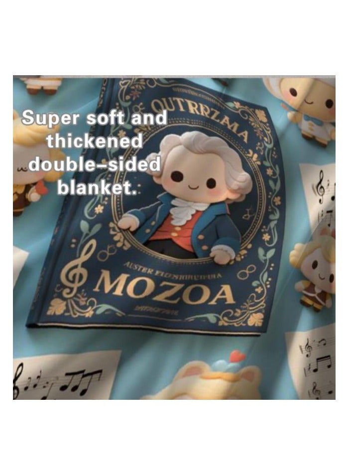 general Children's or student cartoon flannel thin blanket (warm and comfortable, suitable for sleep, games) 100cm*150cm - 682 - Image 5