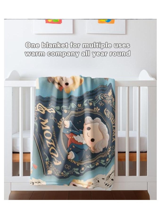 general Children's or student cartoon flannel thin blanket (warm and comfortable, suitable for sleep, games) 100cm*150cm - 682 - Image 4