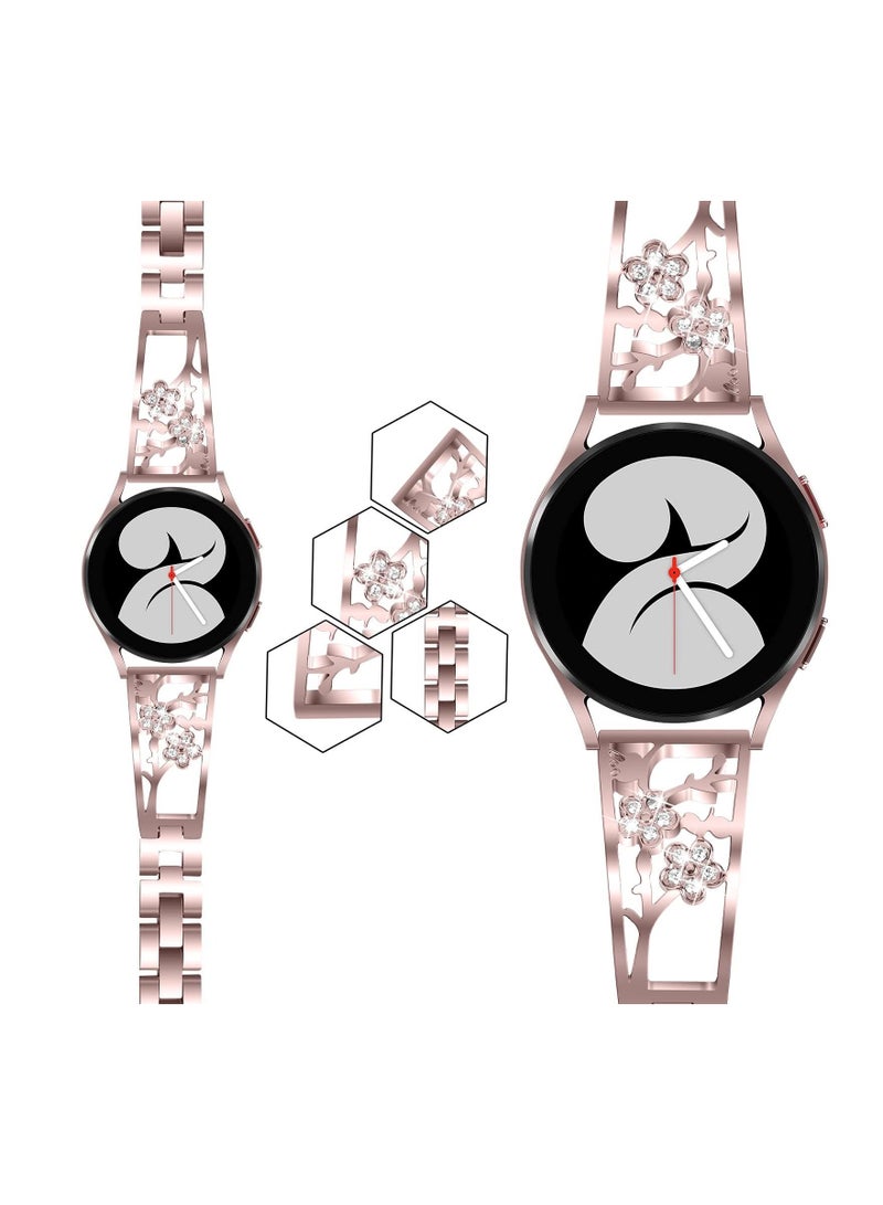 Captaintech 20mm Watch Bands Compatible with Galaxy Watch 5/ 4 40mm 44mm/ for Classic 42mm 46mm/ for Samsung Active 2 Watch Bands 40mm 44mm/ for Watch 5 pro 45mm, Stainless Steel Bracelets - Image 3