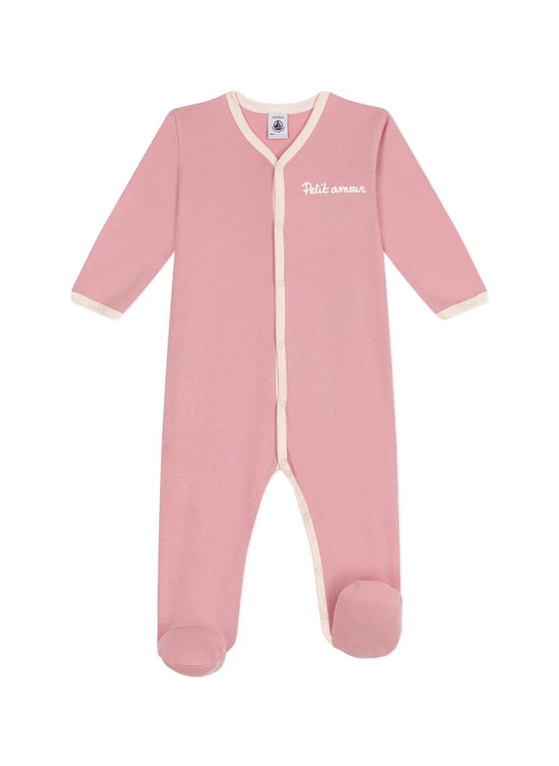 Petit Bateau Babies' plain cotton pyjamas