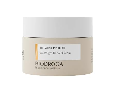 Biodroga Bioscience Institute Repair  Protect Overnight Repair Cream Night Cream 50 ml  AntiAge Moisturiser for Firm Skin Line Reduction  Energy Boost with Black Forest Complex