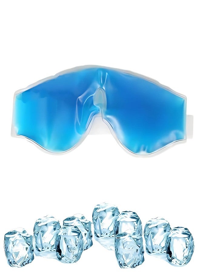 Axteno Reusable Cooling Gel Eye Mask for Puffy Eyes, Dark Circles & Migraine Relief - Hot & Cold Eye Compress for Sinus Pain, Headache, Eye Strain, Sleep & Stress Therapy Mask for Men Women - Image 1