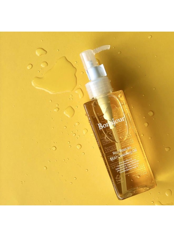 BONAJOUR [BONAJOUR] Vegan beauty Rice Bran 90% Natural Deep Cleansing Oil - Vegetable Oil Based Best Multi Makeup Remover For Sensitive Oily Dry Combination Skin 6.7 Fl.oz - 200 ml - Image 5