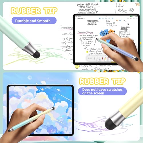 maylofi Stylus Pens for Touch Screens 3pcs, 2 in 1 Stylus Pen Compatible with All Touch Screens (Gradient Light blue-3pcs) - Image 5