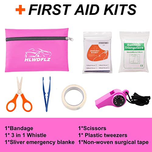 HLWDFLZ طقم الطوارئ على جانب الطريق HLWDFLZ - 17 قطعة لسلامة المسافرين في الشتاء، أدوات أساسية للسيارة للرجال والنساء والمراهقين - Image 4