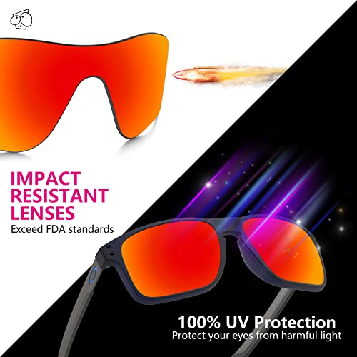 EZReplace Lenses Replacement for Oakley Holbrook OO9102 Sunglasses (Polarized Lenses) - Fits Oakley Holbrook Frame (Fire Red) - Image 3