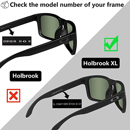 EZReplace Lenses Replacement for Oakley Holbrook OO9102 Sunglasses (Polarized Lenses) - Fits Oakley Holbrook Frame (Fire Red) - Image 4