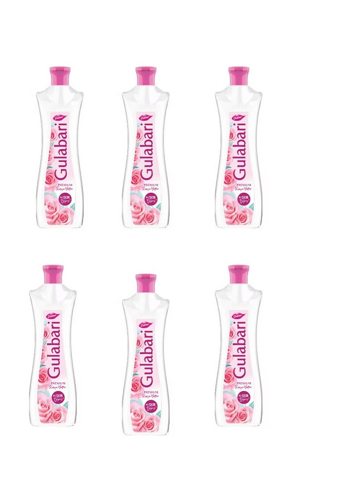 Dabur 6-Piece Gulabari Rose Water Set, 6X120 ML