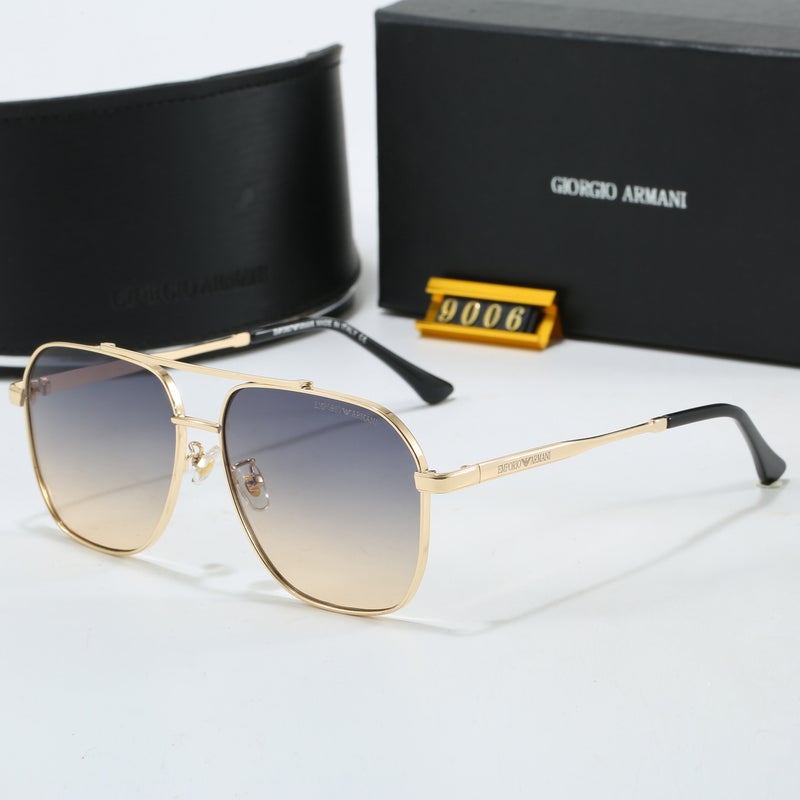 Armani Men's Ax9006s Aviator Sunglasses Glod Frame - Image 1