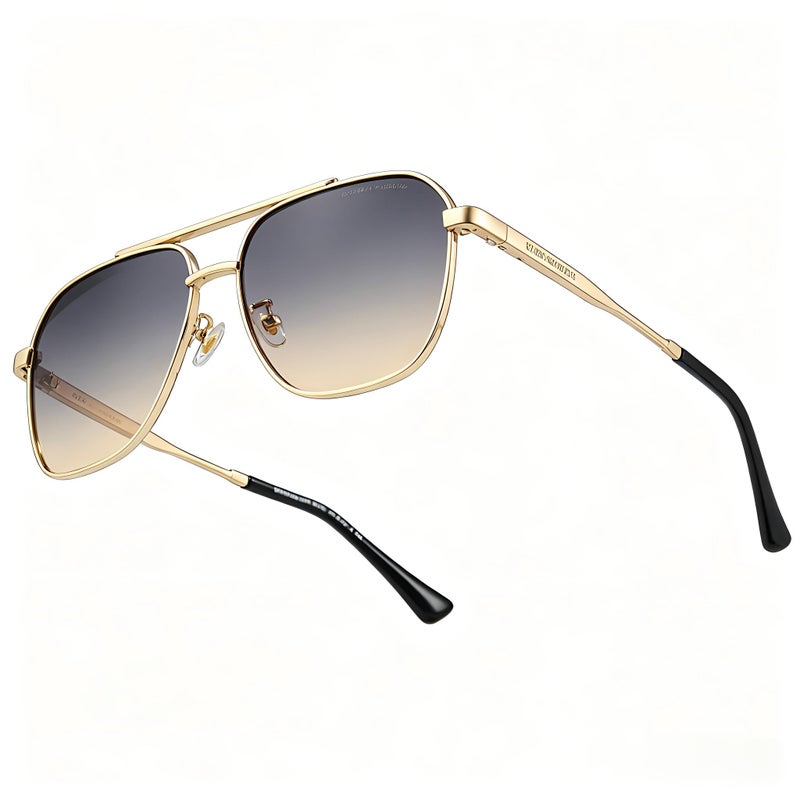 Armani Men's Ax9006s Aviator Sunglasses Glod Frame - Image 4