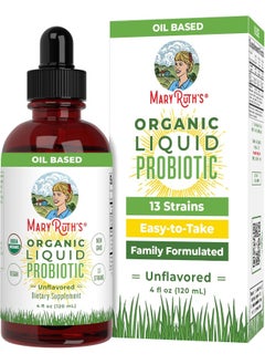 MaryRuth Organics Organic Liquid Probiotics By Maryruth'S (Plant-Based) - Men Women Kids Babies Toddlers - Non-Gmo Vegan Raw Paleo - 12 Live Strains Of Flora W/Acidophilus Probiotic For Digestion 4Oz Glass  - Image 1