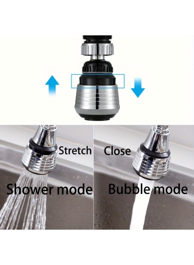 Yalla Pick 2Pcs Faucet Extender with 360° Swivel, Dual Spray Modes (Jet/Stream), Splash-Free Design,Tool-Free Installation for Bathroom,Kitchen Sink,Compatible with Most Faucets - Image 5