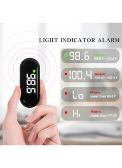 Lemon Medical Forehead Thermometer, Rechargeable Thermometer for Adults and Kids, Portable Infrared Digital Thermometer with Fever Alarm and LCD Display, Fast Accurate 1s Instant Results (Black)  - Image 5