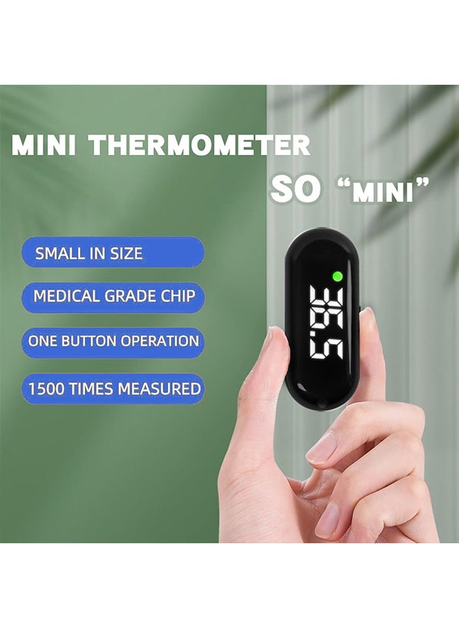 Lemon - Medical Forehead Thermometer, Rechargeable Thermometer for Adults and Kids, Portable Infrared Digital Thermometer with Fever Alarm and LCD Display, Fast Accurate 1s Instant Results (Black) - Image 1