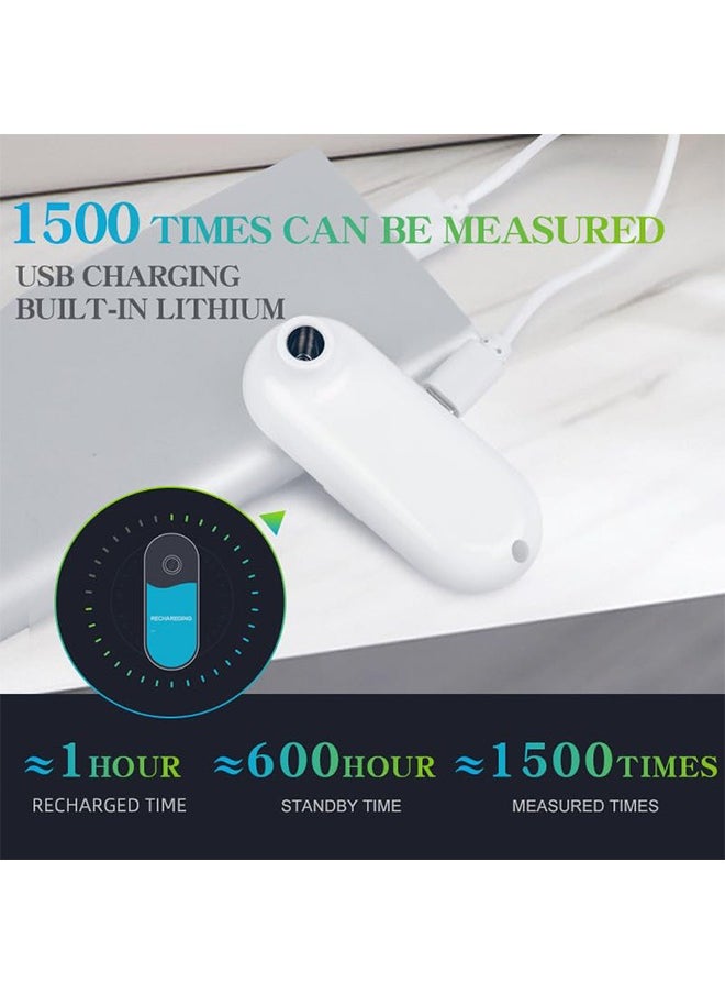 Lemon - Medical Forehead Thermometer, Rechargeable Thermometer for Adults and Kids, Portable Infrared Digital Thermometer with Fever Alarm and LCD Display, Fast Accurate 1s Instant Results (Black) - Image 1