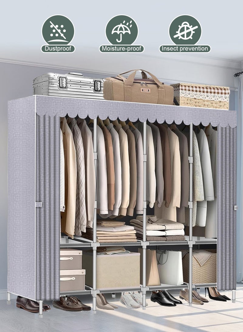 HomarKet Premium Fabric Wardrobe Organizer Portable Wardrobe Closet Clothes Organizer - Image 2