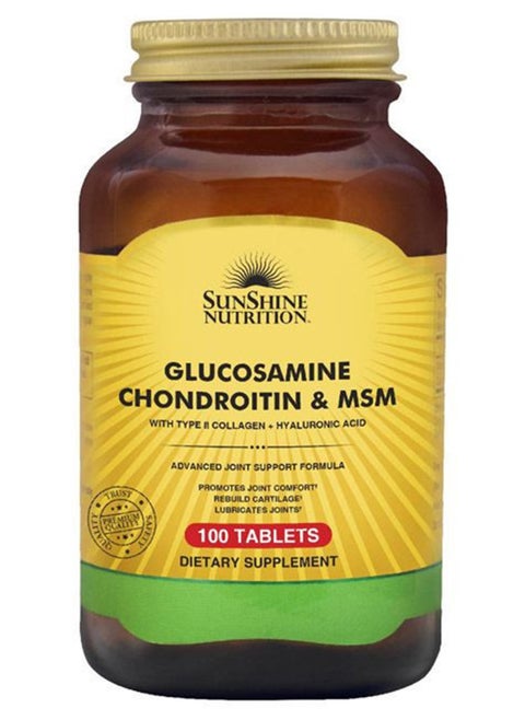 Nutrition Glucosamine Chondroitin & Msm 100 Tablets