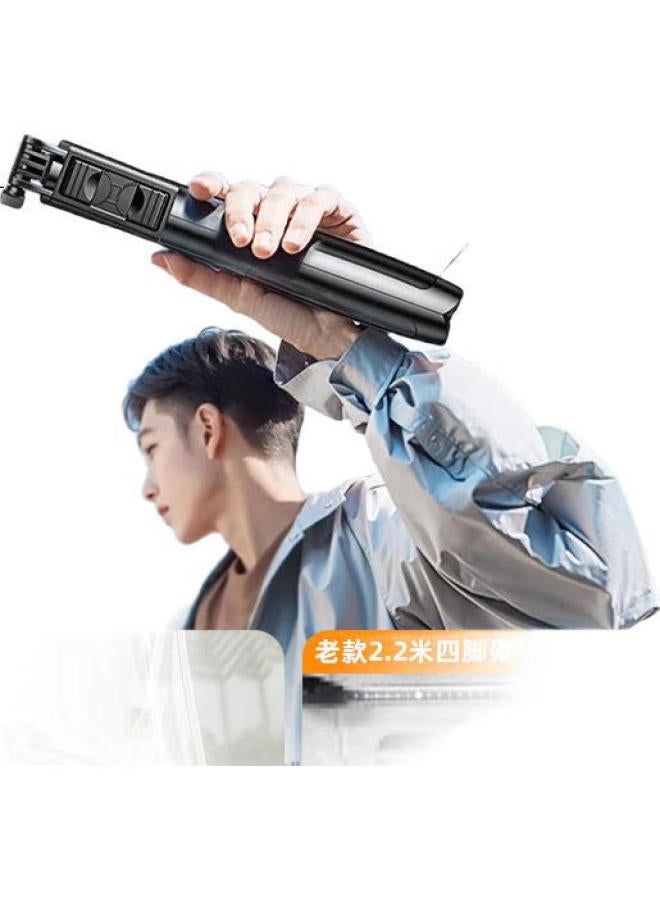 Rtako Mini Professional Stand New Mobile Phone Stand Floor Portable Anti-Shake Telescopic Travel Live Broadcast Tripod Selfie Stick Artifact 360 Degree Rotation Multi-Function - Image 3