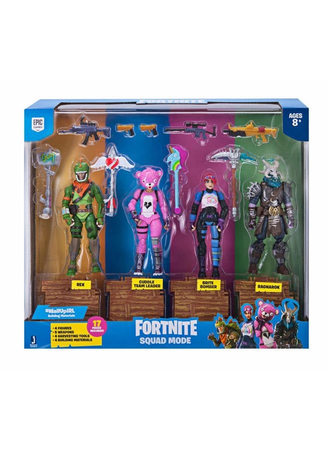 FORTNITE مجموعة شخصيات سكواد مود 4 قطع - Image 1