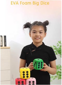 GMORO Foam Dice 8cm Fun Game Props PU Toy Elastic Decorative Cube Lightweight Dice Block Party Dice Math Educational Toy for Family Entertainment Outdoor Camping Picnic  - Image 2