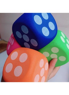 GMORO Foam Dice 8cm Fun Game Props PU Toy Elastic Decorative Cube Lightweight Dice Block Party Dice Math Educational Toy for Family Entertainment Outdoor Camping Picnic  - Image 3