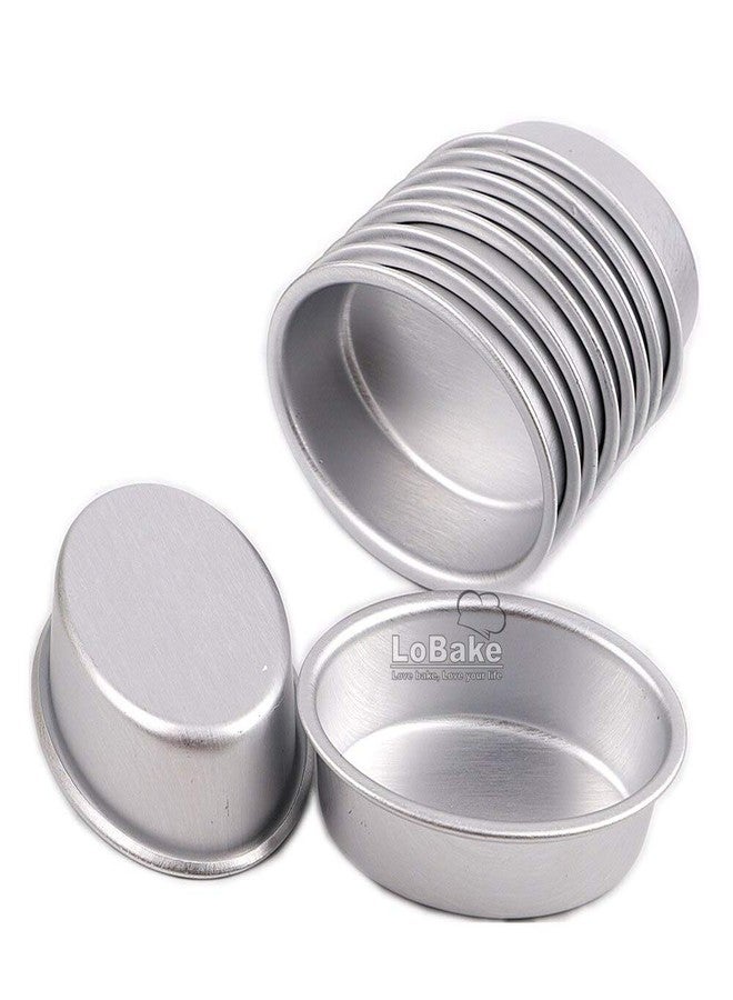 LoBake 10pcs mini oval egg shape aluminium alloy metal cheese pan cake mold bread mould tart holder pudding jelly tin DIY bakery D00 - Image 3
