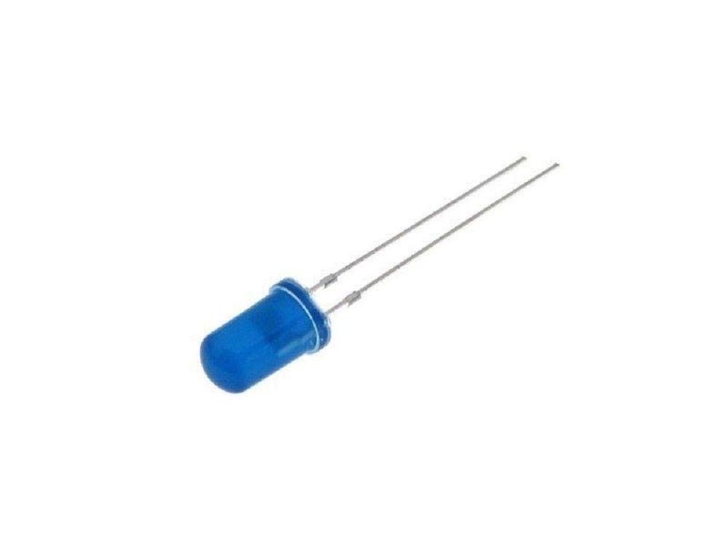 B-0005-J03 Diffused Blue LEDs, Blue Lens, Blue Light, 5 mm (Pack of 100)