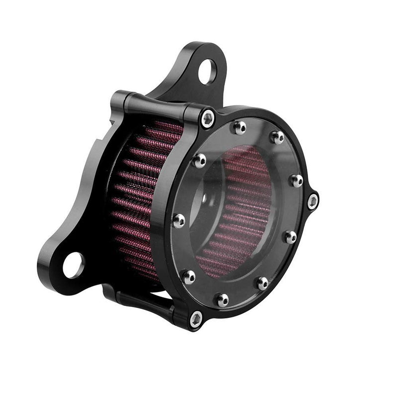 YJ Air Cleaner Intake Filter System Kit For Harley Davidson Sportster XL883 XL883N XL883R XL883P XL1200 XL1200L XL1200X Iron 883 Forty Eight XL1200X 20042016 Billet Aluminum CNC Machined Washable