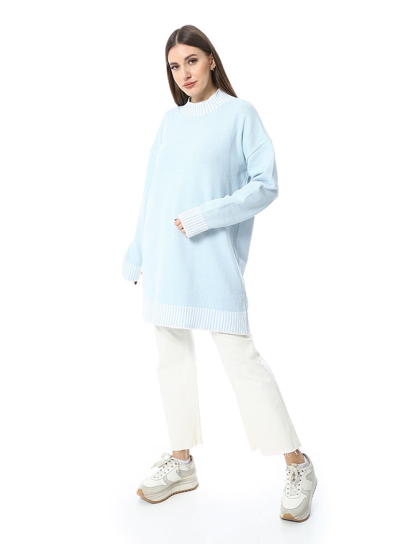 Caesar Women Wool Long Pullover With High Neck - Image 2