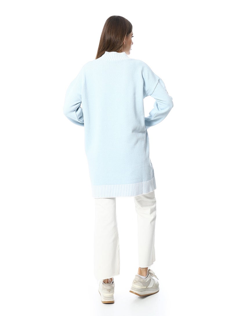 Caesar Women Wool Long Pullover With High Neck - Image 3