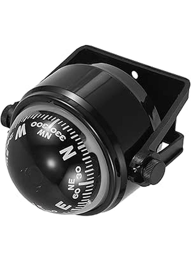 Black Magnetic Compass Declination Corrected for Car Boat SUV Outdoor Navigation - Image 1