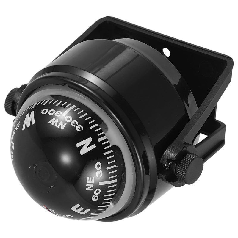 Black Magnetic Compass Declination Corrected for Car Boat SUV Outdoor Navigation - Image 2