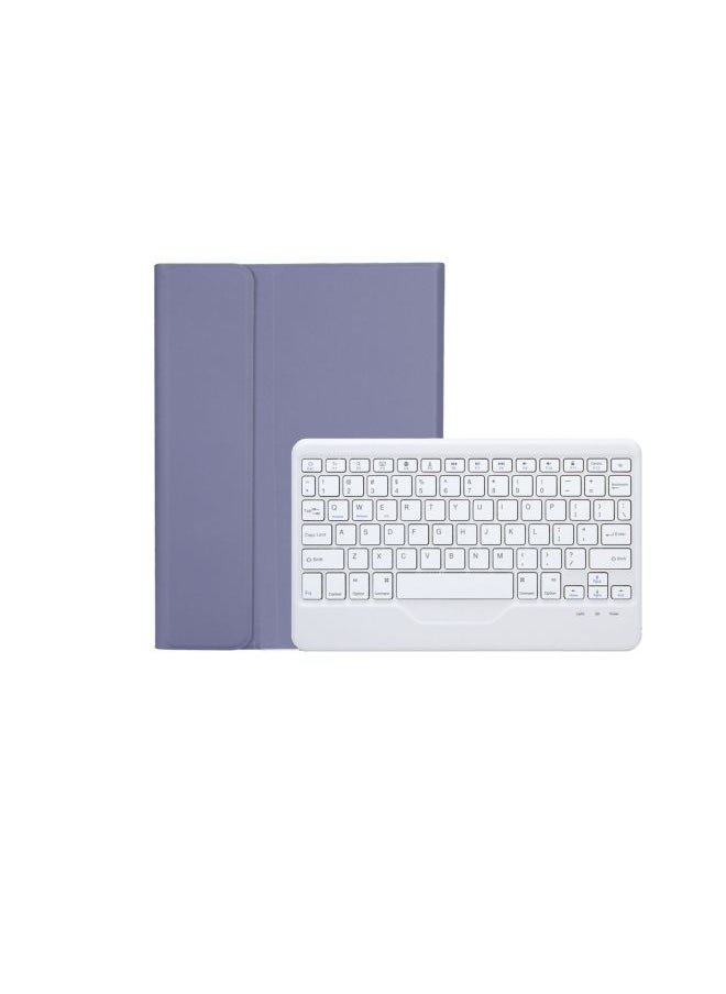 Generic For Lenovo Tablet Small Leather Pad Pro11.5 Inch Bluetooth Keyboard M10plus Shell Touch Back Brilliance-Color:Smoked Clothes Purple + Bluetooth Keyboard-Product Type:Lenovo Small Pad 2024 11 Inches (TB331FC)  - Image 1