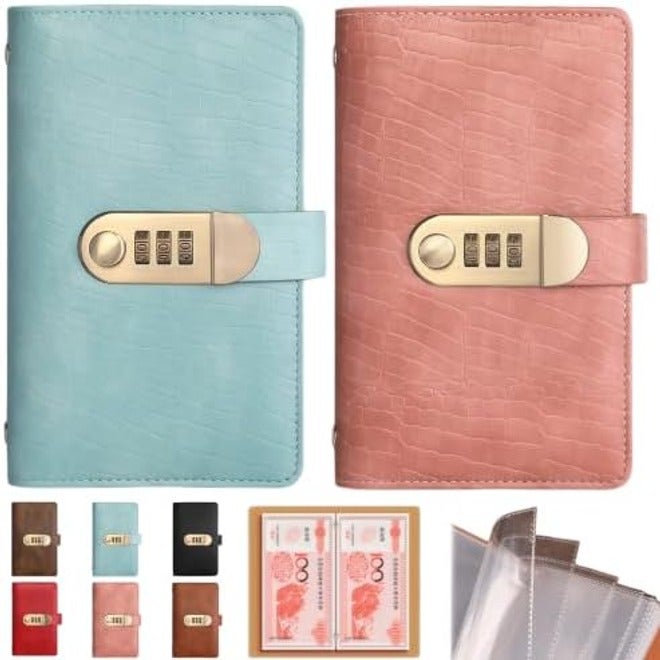 ODYSITE 2027 New 100 Transparent Pocket Currency Collectors Album， Lockable Savings Book, Money Saving Binder, for Collector Dollar Bill Cash Storage Collecting Supplies - Image 3