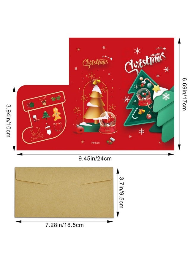 fibevon Christmas Money Holder For Cash Gifts With Envelopes - 30 Pack Of Christmas Gift Card Holder Money Envelopes For Cash Christmas Decoration For Xmas, Holiday, And New Year - Image 2
