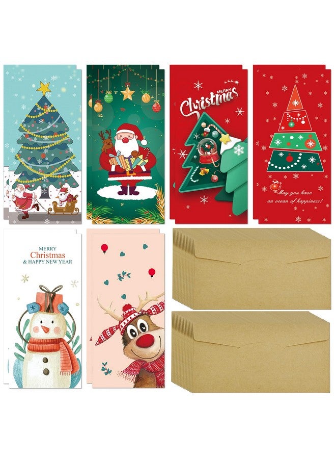 fibevon Christmas Money Holder For Cash Gifts With Envelopes - 30 Pack Of Christmas Gift Card Holder Money Envelopes For Cash Christmas Decoration For Xmas, Holiday, And New Year - Image 1