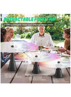 SYOSI Fans for Tables, Fly repellers, Portable Food Fan with Aroma Diffuser Function, Holographic Blade & 3 Heights Adjustable, Table Food Fan for Outdoor Indoor, Picnic, and Restaurant  - Image 5
