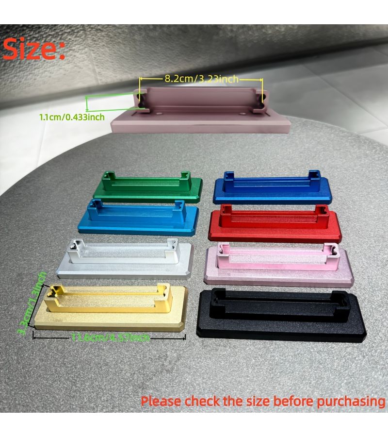 All Metal Magnetic Bracket Display Stand Green Set For PSA CGC Card Protector Case Sport Star Anime Game Graded Card Slab Protector Holder Durable Showcase Shelf Desk Display Organizer Collectible - Image 5