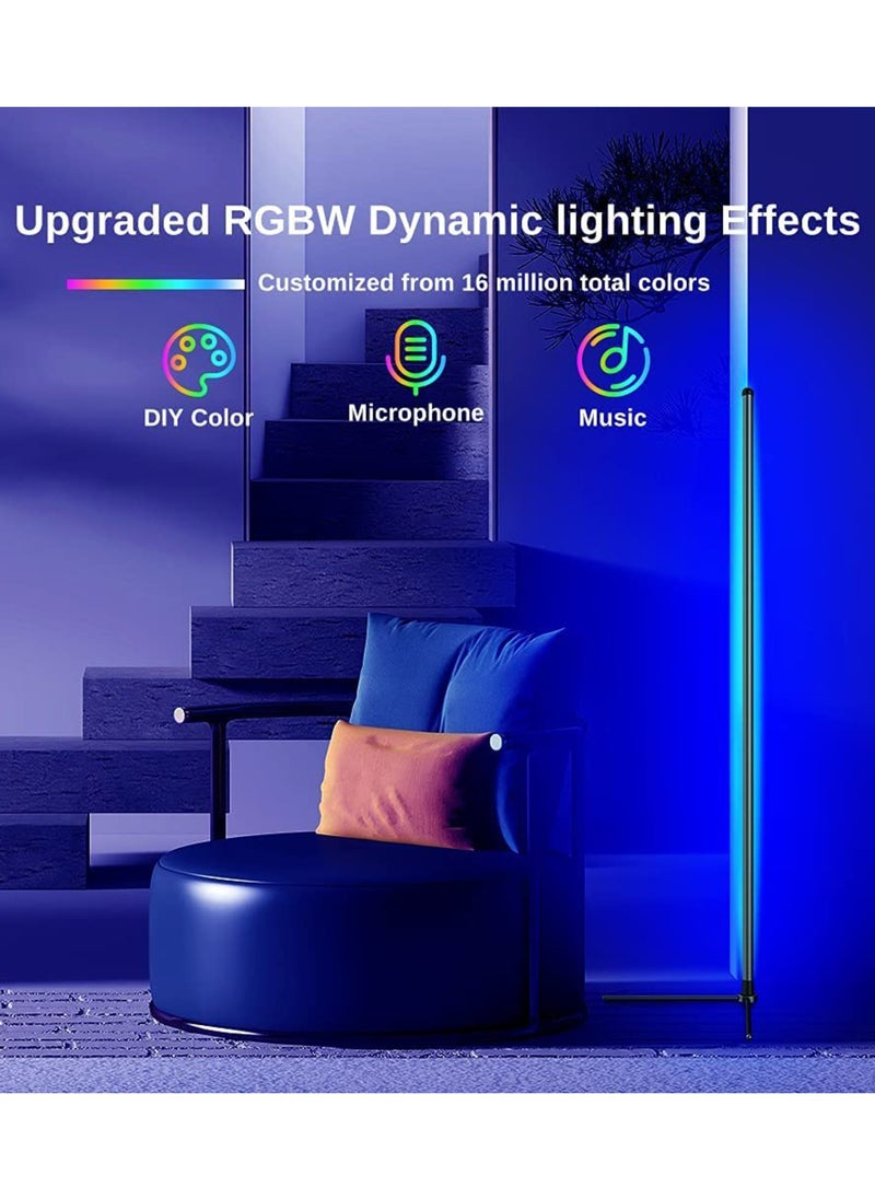Generic Smart RGB Floor Lamp ,RGB Corner Floor Lamp  with App/Remote Control/Dimmable/Music Sync,Smart Floor Light for Bedroom Living Room Gaming Room  - Image 2