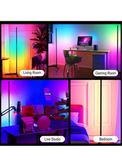 Generic Smart RGB Floor Lamp ,RGB Corner Floor Lamp  with App/Remote Control/Dimmable/Music Sync,Smart Floor Light for Bedroom Living Room Gaming Room  - Image 4