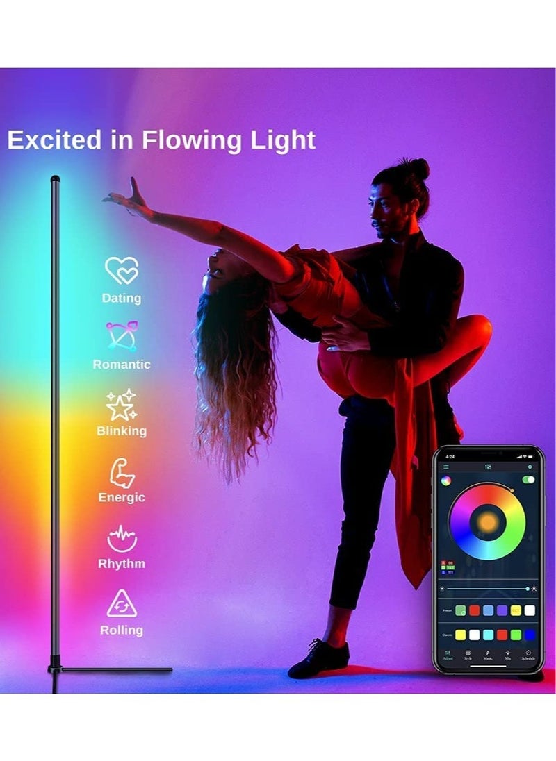 Generic Smart RGB Floor Lamp ,RGB Corner Floor Lamp  with App/Remote Control/Dimmable/Music Sync,Smart Floor Light for Bedroom Living Room Gaming Room  - Image 5