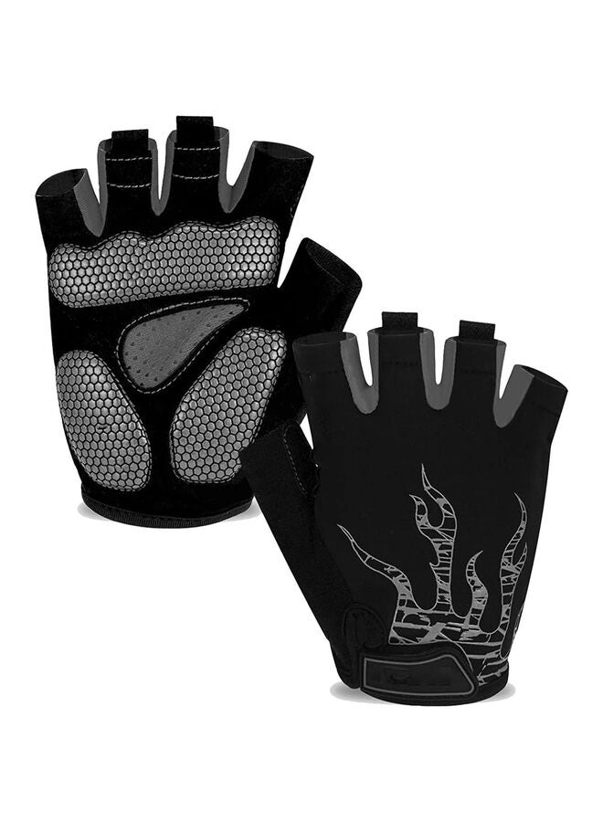 SHOP Cycling Gloves Bike Gloves for Men/Women-【5MM Gel Pad】 Biking Gloves Half Finger Road Bike Bicycle Gloves-for Cycling/Workout/Motorcycle/Gym/Training/Outdoor (Color : Black, Size : XL - Image 1