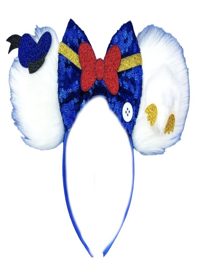 CLGIFT Halloween Mickey Ears Headband - Duck, Donald, and Blue Costume Accessories