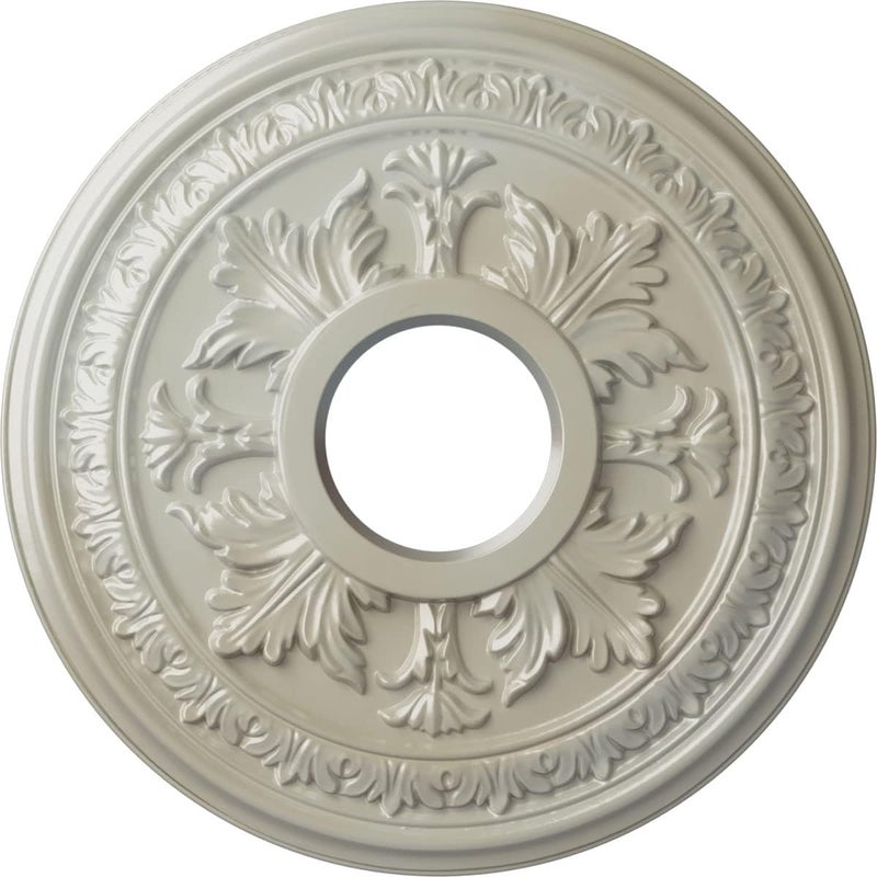 Ekena Millwork 15 3/8"OD x 4 1/4"ID x 1 1/2"P Baltimore Ceiling Medallion Fits Canopies up to 5 1/2" Ceiling Medallion, Flash Blue - Image 1