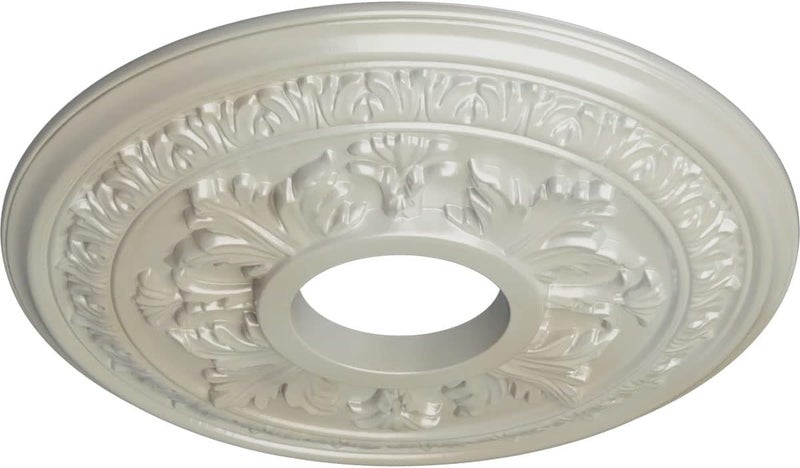 Ekena Millwork 15 3/8"OD x 4 1/4"ID x 1 1/2"P Baltimore Ceiling Medallion Fits Canopies up to 5 1/2" Ceiling Medallion, Flash Blue - Image 2