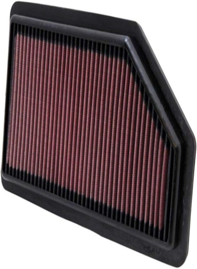 K&N High-Flow Original Lifetime Engine Air Filter: Increase Power: Premium, Washable: Compatible with 2011-2017 Honda: Odyssey, 33-2461 - Image 1