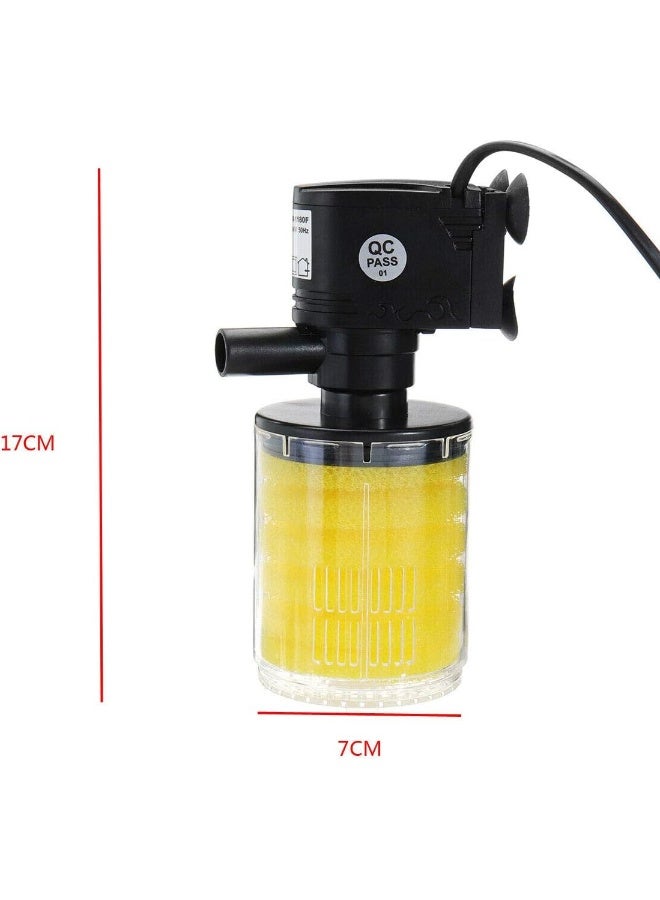 Mumoo Bear Aquarium Filter Fish Tank Submersible Pump Spray Built-In Filter Material Water Purifier Filtration - Image 4