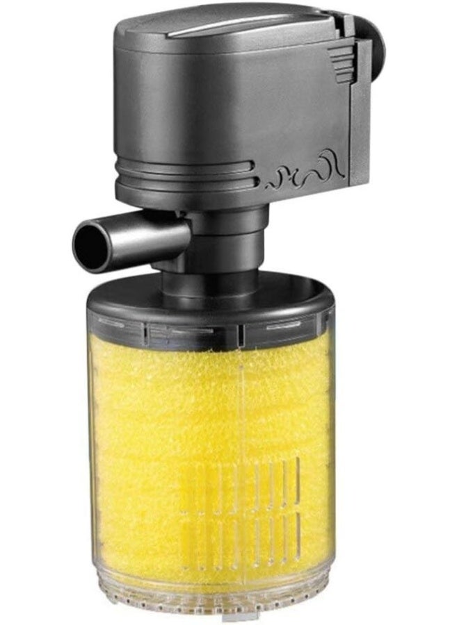 Mumoo Bear Aquarium Filter Fish Tank Submersible Pump Spray Built-In Filter Material Water Purifier Filtration - Image 1