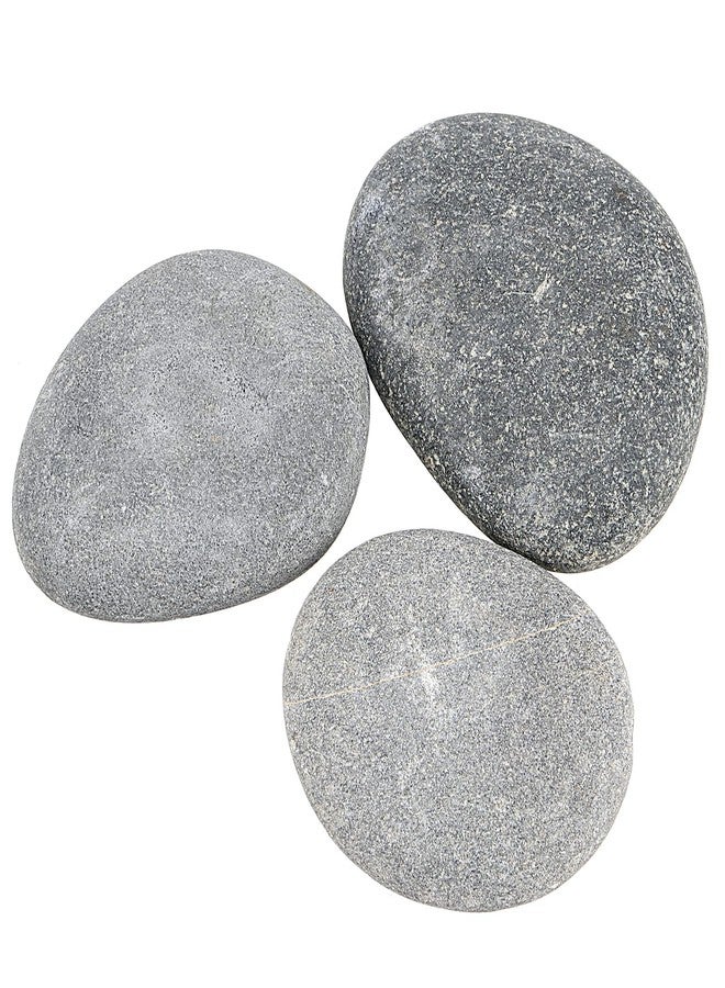 MUKLEI 60 PCS 2 Sizes River Rocks for Painting, 0.8-1.2 Inches, 2-3 Inches Flat Stones to Paint, Flat Rocks Smooth Painting Rocks Kindness Stones for DIY, Arts, Crafts, Family Time, Gray - Image 4